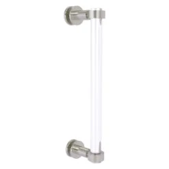 Allied Brass Clearview Satin Nickel 12-in Single Side Shower Door Pull