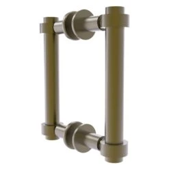 Allied Brass Contemporary 6-in Back To Back Shower Door Pull In Antique Brass