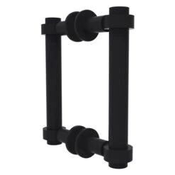 Allied Brass Contemporary 6-in Back To Back Shower Door Pull In Matte Black