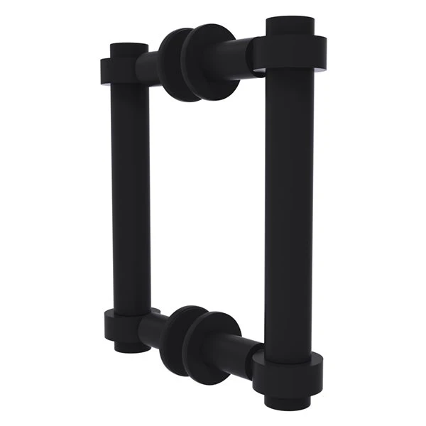Allied Brass Contemporary 6-in Back To Back Shower Door Pull In Matte Black