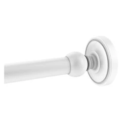 Allied Brass Prestige Regal Matte White Brass Shower Rod Wall Supports - 2-Pack