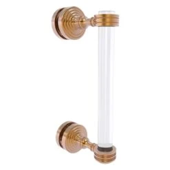 Allied Brass Pacific Grove 8-in Brushed Bronze Hinged Shower Door Pull