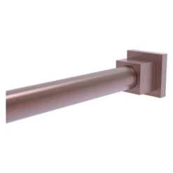 Allied Brass Montero Antique Copper Brass Shower Rod Wall Supports - 2-Pack