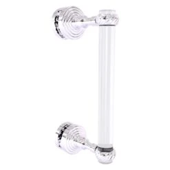 Allied Brass Pacific Grove 8-in Polished Chrome Hinged Shower Door Handle