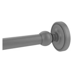 Allied Brass Prestige Regal Matte Grey Brass Shower Rod Wall Supports - 2-Pack