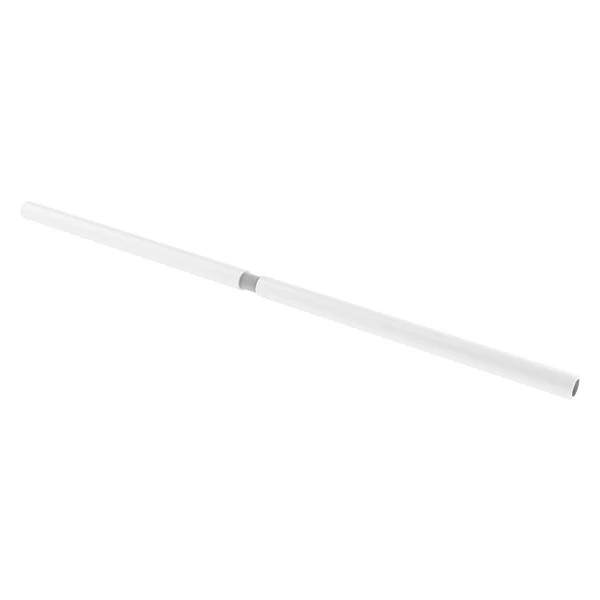 Allied Brass 60-in Matte White Fixed Single Straight Shower Rod