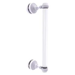 Allied Brass Pacific Grove 12-in White Hinged Shower Door Handle