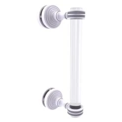 Allied Brass Pacific Grove 8-in White Hinged Shower Door Pull