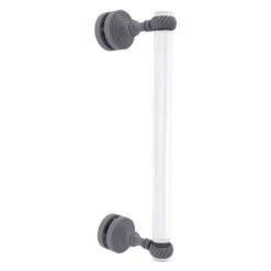 Allied Brass Pacific Grove 12-in Grey Hinged Shower Door Handle