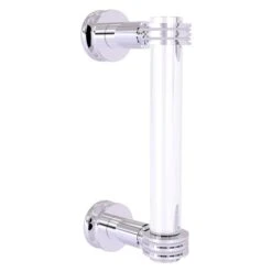 Allied Brass Clearview 8-in Polished Chrome Brass Hinged Shower Door Handle