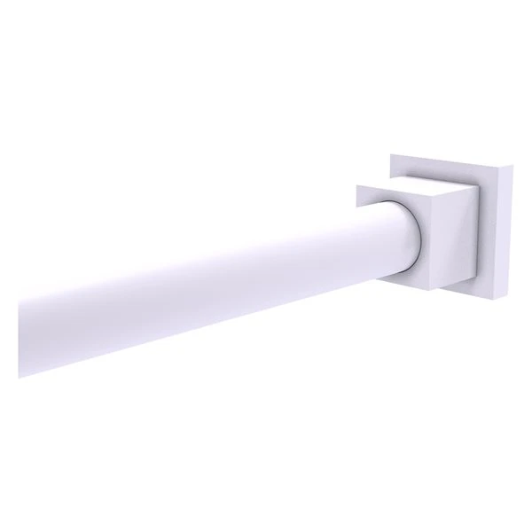 Allied Brass Montero Matte White Brass Shower Rod Wall Supports - 2-Pack