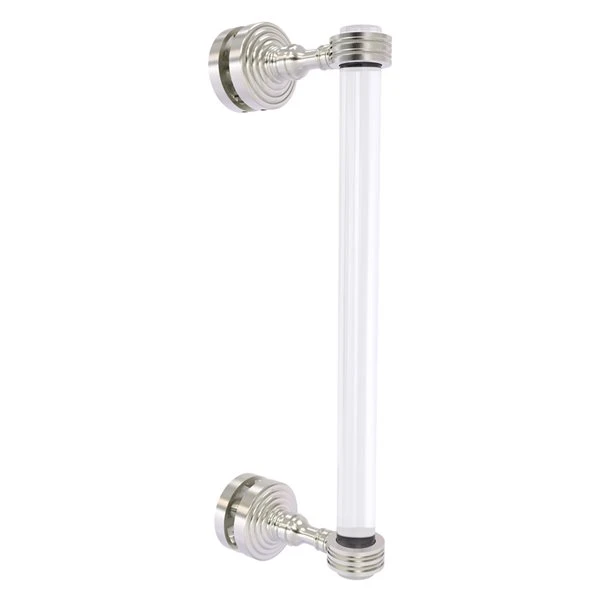 Allied Brass Pacific Grove 12-in Satin Nickel Hinged Shower Door Pull