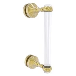 Allied Brass Pacific Grove 8-in Satin Brass Hinged Shower Door Handle