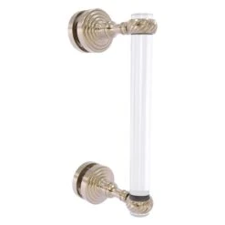 Allied Brass Pacific Grove 8-in Pewter Hinged Shower Door Handle