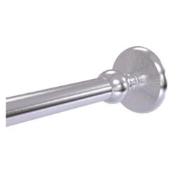 Allied Brass Monte Carlo Satin Chrome Shower Curtain Rod Brackets