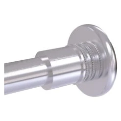 Allied Brass Skyline Satin Chrome Shower Curtain Rod Brackets - Set Of 2