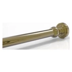 Allied Brass Dottingham Unlacquered Brass Shower Curtain Rod Brackets