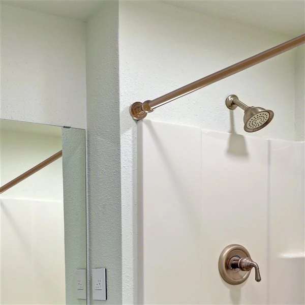 Allied Brass Dottingham Brushed Bronze Shower Curtain Rod Brackets