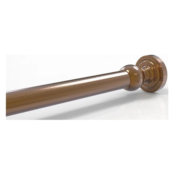 Allied Brass Dottingham Brushed Bronze Shower Curtain Rod Brackets - Image 2