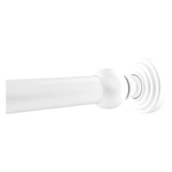 Allied Brass Waverly Place Matte White Shower Curtain Rod Brackets