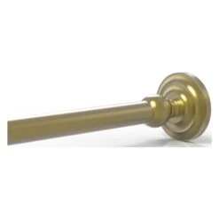 Allied Brass Que New Satin Brass Shower Curtain Rod Brackets