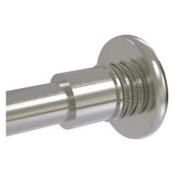 Allied Brass Skyline Satin Nickel Shower Curtain Rod Brackets - Set Of 2