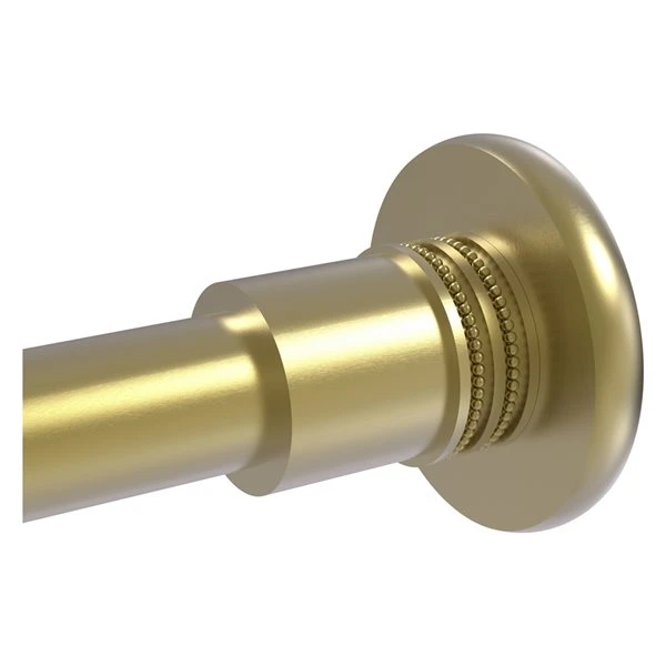 Allied Brass Skyline Satin Brass Shower Curtain Rod Brackets - Set Of 2