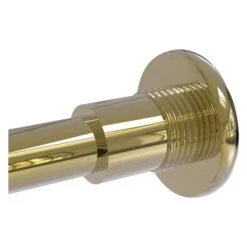 Allied Brass Skyline Shower Curtain Rod Brackets - Unlacquered Brass