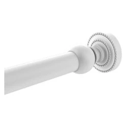 Allied Brass Dottingham Matte White Shower Curtain Rod Brackets