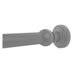Allied Brass Waverly Place Matte Grey Shower Curtain Rod Brackets