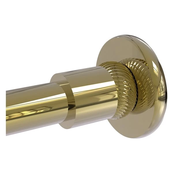 Allied Brass Skyline Unlacquered Brass Finish Shower Curtain Rod Brackets