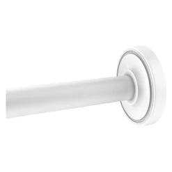 Allied Brass Prestige Regal Matte White Brass Shower Rod Brackets