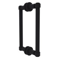 Allied Brass Contemporary 8-in Back To Back Shower Door Pull In Matte Black