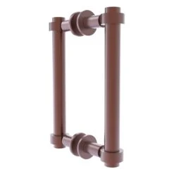 Allied Brass Contemporary Antique Copper 8-in Back To Back Shower Door Pull