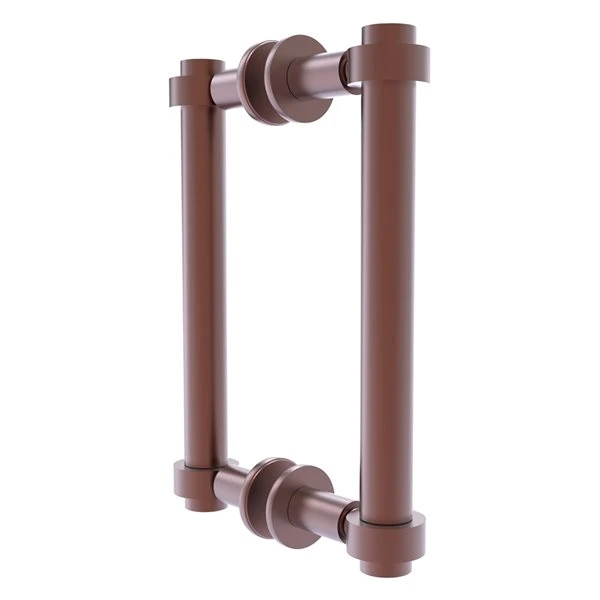 Allied Brass Contemporary Antique Copper 8-in Back To Back Shower Door Pull