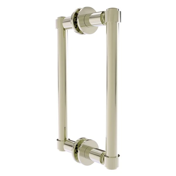 Allied Brass Contemporary 8-in Back To Back Shower Door Pull In Polished Nickel