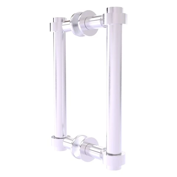Allied Brass Contemporary Satin Chrome 8-in Back To Back Shower Door Pull