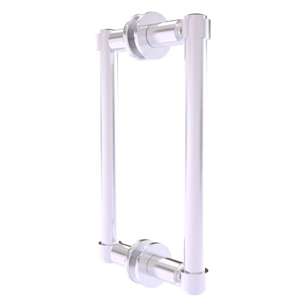 Allied Brass Contemporary 8-in Back To Back Shower Door Pull In Satin Chrome