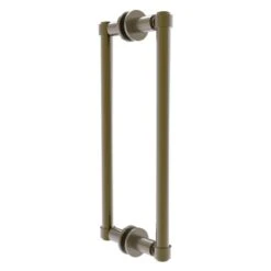 Allied Brass Antique Brass Contemporary 12-in Back To Back Shower Door Pull