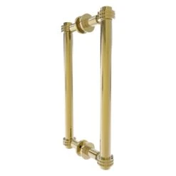 Allied Brass Gold Contemporary 12-in Back To Back Shower Door Pull With Dotted Accent