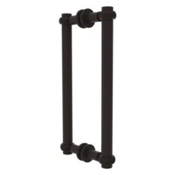 Allied Brass Oil-Rubbed Bronze Contemporary 12-in Back To Back Shower Door Pull With Twisted Accent