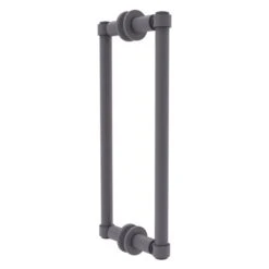 Allied Brass Grey Contemporary 12-in Back To Back Shower Door Pull