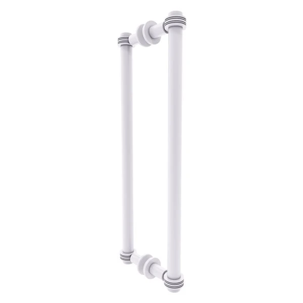 Allied Brass Contemporary 18-in Hinged Shower Door Handle In White Finish