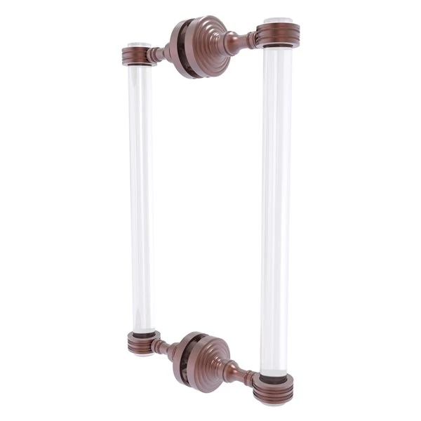 Allied Brass Pacific Grove 12-in Hinged Shower Door Handle In Antique Copper