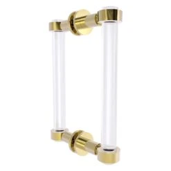 Allied Brass Clearview Brass-Plated 8-in Hinged Shower Door Handle