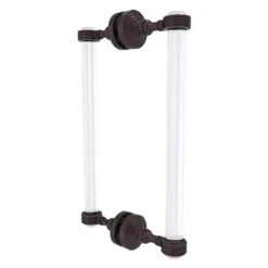 Allied Brass Pacific Grove 12-in Hinged Shower Door Handle - Aged Bronze Finish