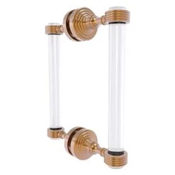Allied Brass Pacific Grove 8-in Hinged Shower Door Handle - Brushed Bronze Finish