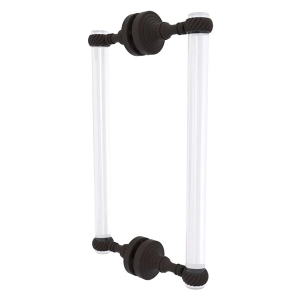 Allied Brass Pacific Grove 12-in Hinged Shower Door Handle - Oil-Rubbed Bronze