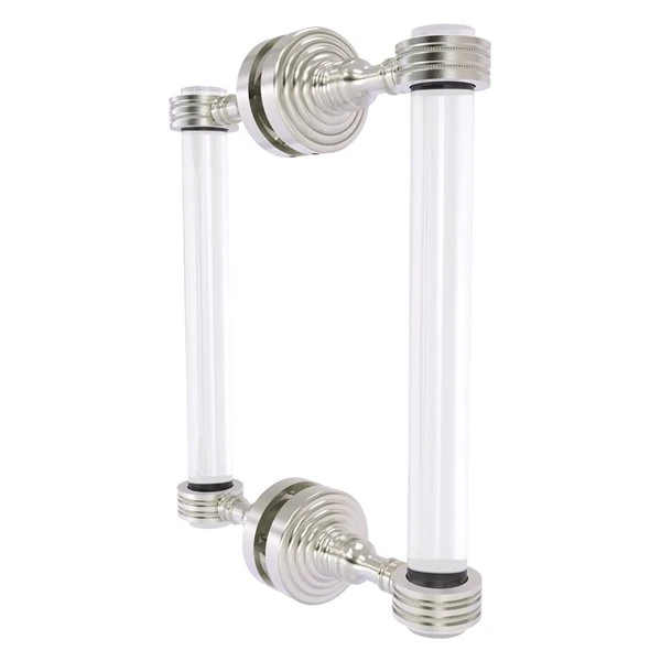 Allied Brass Pacific Grove 8-in Hinged Shower Door Handle In Satin Nickel