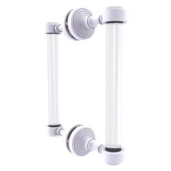 Allied Brass Pacific Grove White 8-in Hinged Shower Door Handle